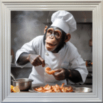 Seafood Monkey Chef - Wall Art