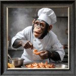 Seafood Monkey Chef - Wall Art