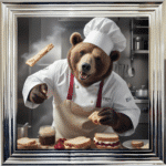 Picnic the Bear Chef - Wall Art