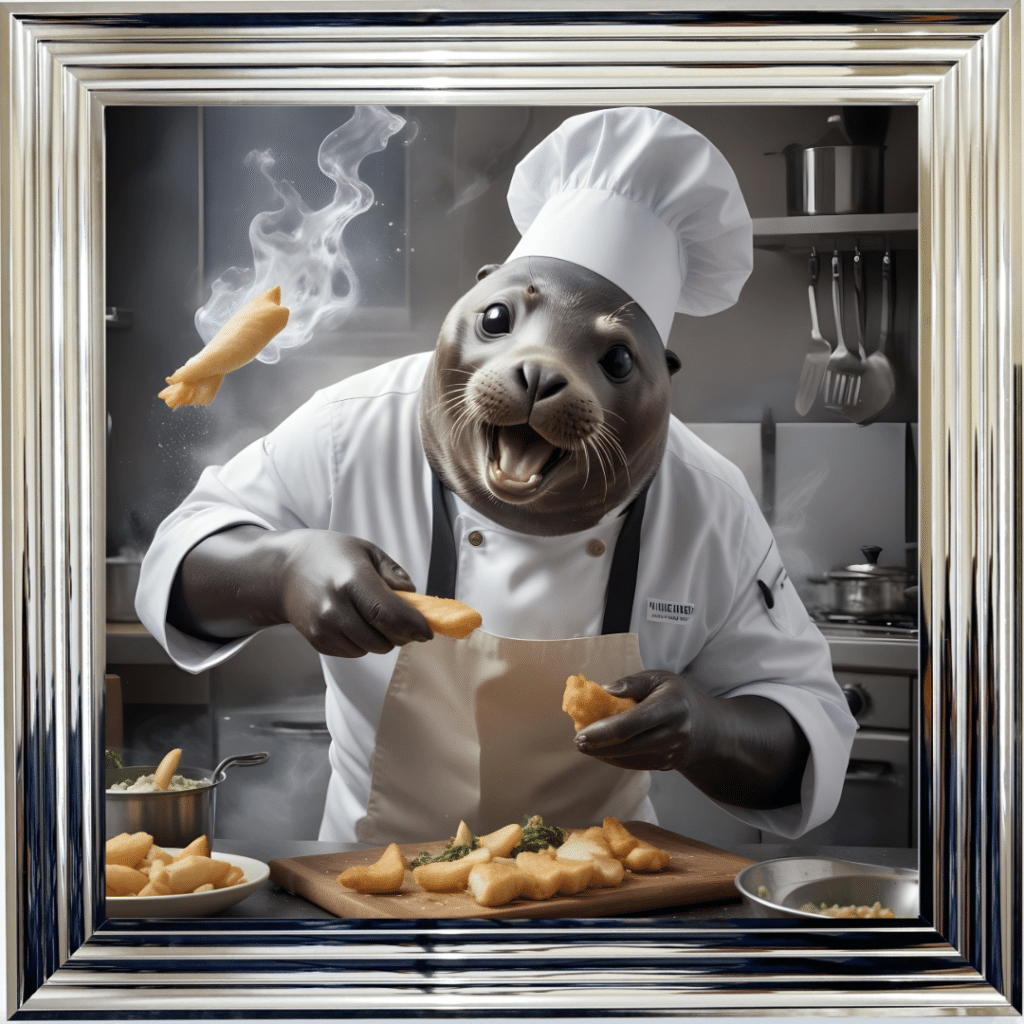 Chippy the Seal Chef - Wall Art
