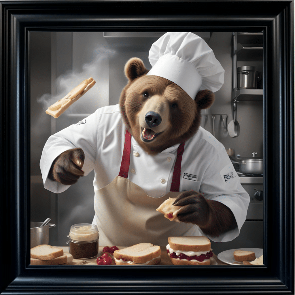 Picnic the Bear Chef - Wall Art