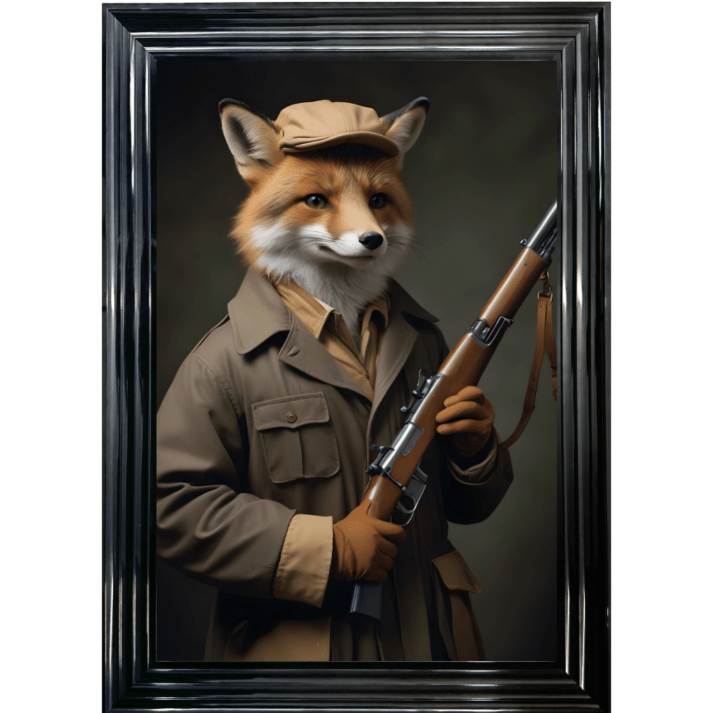 Foxy Revenge - Framed Animal Wall Art