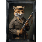 Foxy Revenge - Framed Animal Wall Art