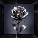 Gold Rose - Framed Wall Art