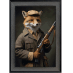 Foxy Revenge - Framed Animal Wall Art