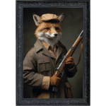 Foxy Revenge - Framed Animal Wall Art