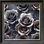 Metal Roses - Framed Wall Art