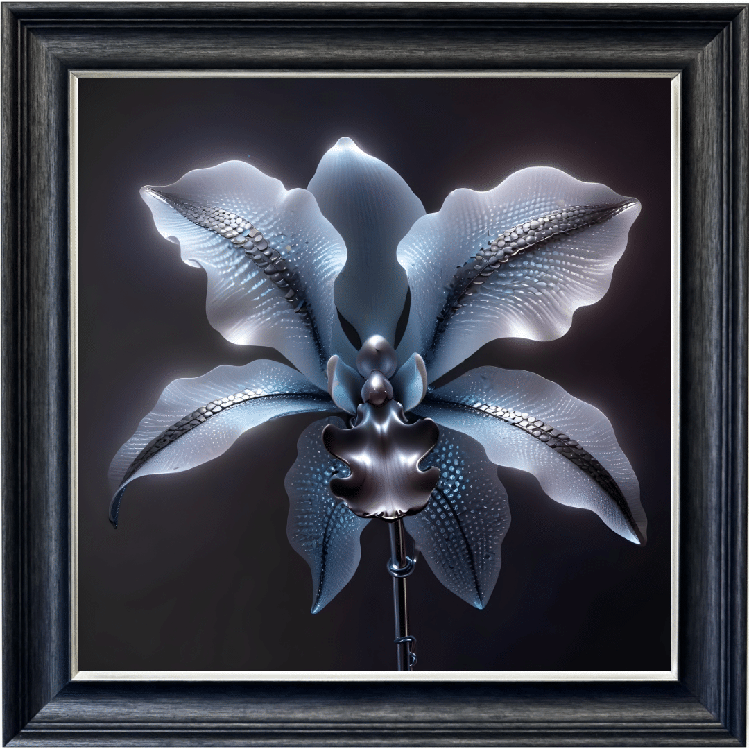 Untitled - 2024-09-27T143225.451 Steel Orchid - Framed Wall Art