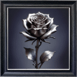 Gold Rose - Framed Wall Art