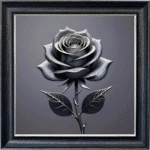 Copper Rose - Framed Wall Art