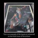 Chimpanzee in floral suit - Framed Animal Wall Art - Image 6