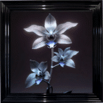 Metal Orchids - Framed Wall Art