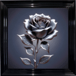 Metal Rose - Framed Wall Art