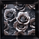 Metal Roses - Framed Wall Art