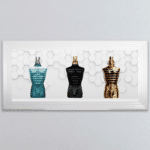 Jean Paul Gaultier Aftershave Bottles - Framed wall art