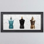 Jean Paul Gaultier Aftershave Bottles - Framed wall art