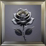 Copper Rose - Framed Wall Art