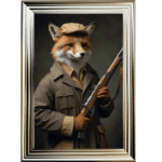 Foxy Revenge - Framed Animal Wall Art