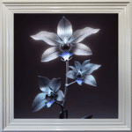 Metal Orchids - Framed Wall Art