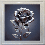 Metal Rose - Framed Wall Art