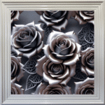 Metal Roses - Framed Wall Art