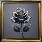 Copper Rose - Framed Wall Art