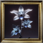 Metal Orchids - Framed Wall Art