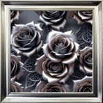 Metal Roses - Framed Wall Art