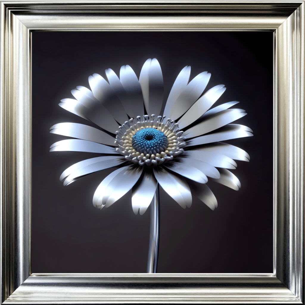 Steel Daisy - Framed Wall Art