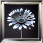 Steel Daisy - Framed Wall Art