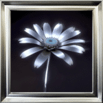 Metal Daisy - Framed Wall Art