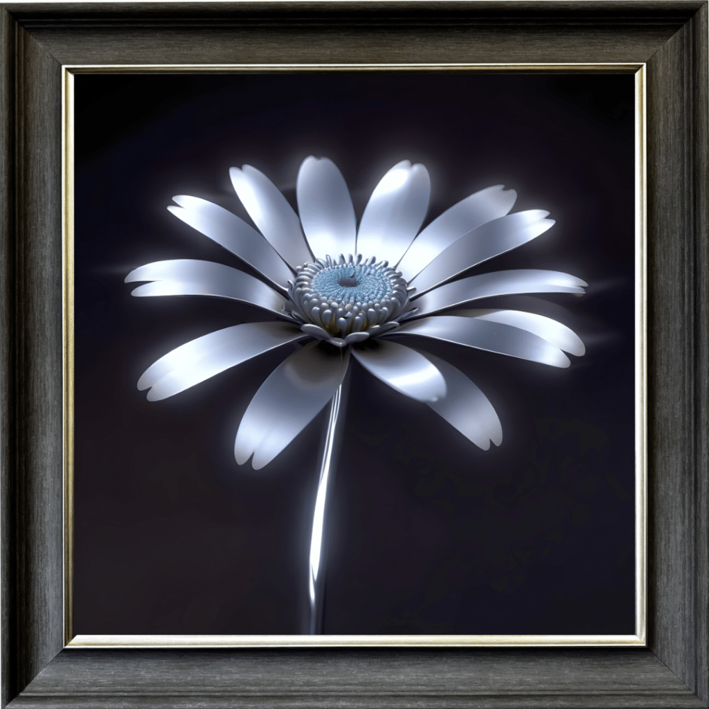 Metal Daisy - Framed Wall Art