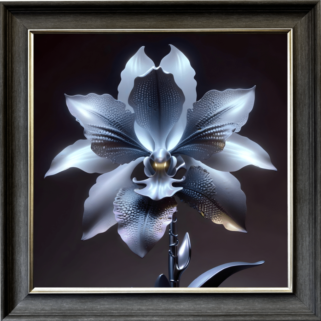 Metal Orchid - Framed Wall Art