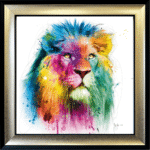Lion Framed Picture by Patrice Murciano
