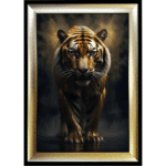 Black and Gold Tiger - Framed Animal Wall Art