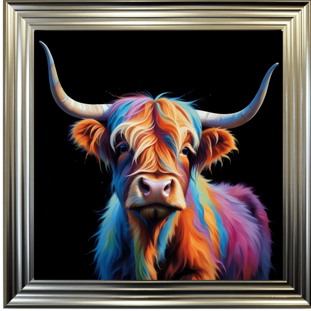 Highland Cow - Colour Pop Wall Art
