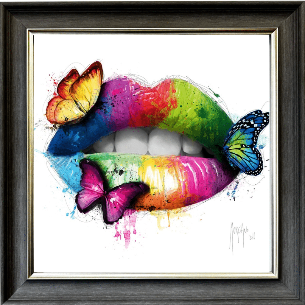 Butterfly Kiss Framed Picture by Patrice Murciano