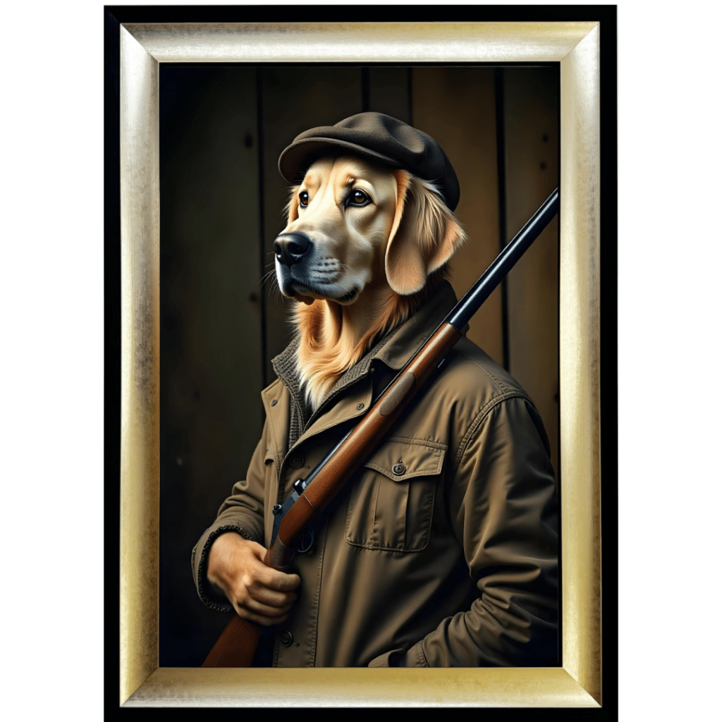 Hunting Retriever - Framed Animal Wall Art