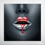 Loveheart Lips - Framed wall art - Image 5