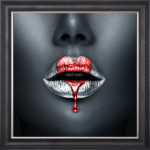 Loveheart Lips - Framed wall art - Image 6