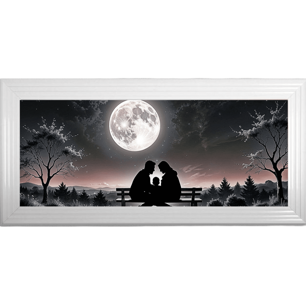 Us three versus the Universe - Framed Wall Art