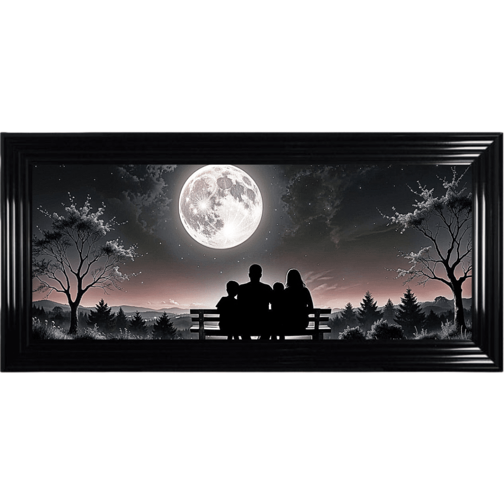 Us four versus the Universe - Framed Wall Art