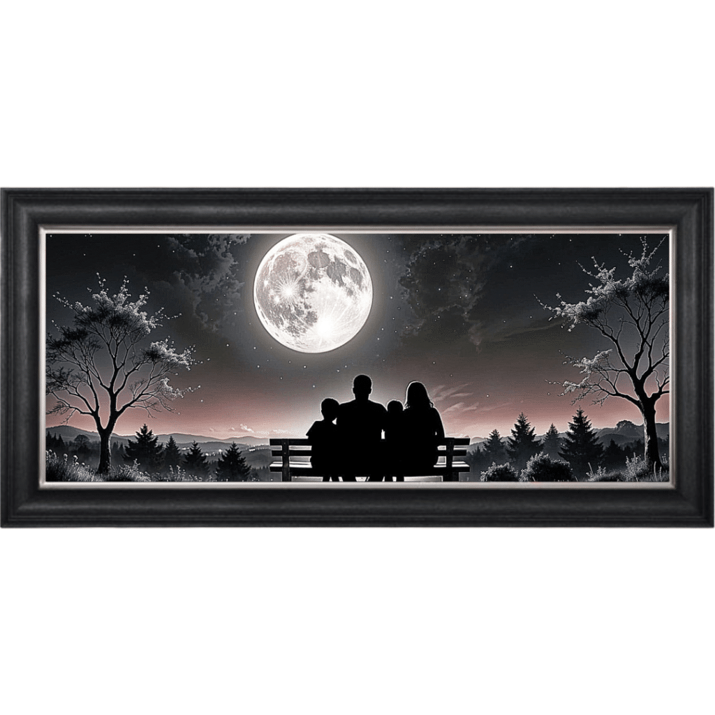 Us four versus the Universe - Framed Wall Art