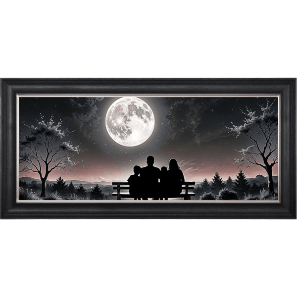 Us four versus the Universe - Framed Wall Art