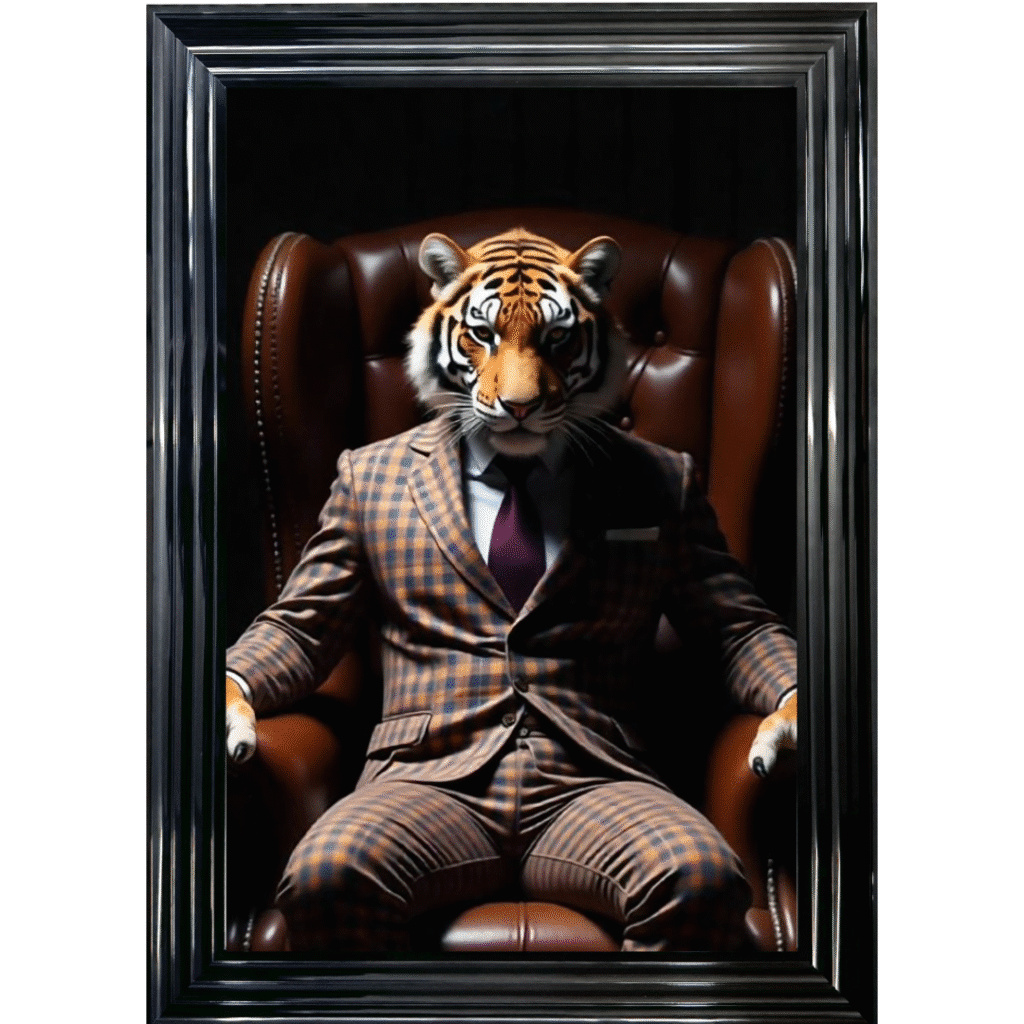 Tiger Boss - Framed Animal Wall Art