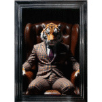 Tiger Boss - Framed Animal Wall Art