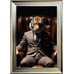 Tiger Boss - Framed Animal Wall Art
