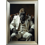 Gorilla Boss - Framed Animal Wall Art