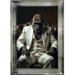 Gorilla Boss - Framed Animal Wall Art