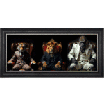 Jungle Mafia Bosses - Framed Animal Wall Art